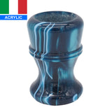 Ocean Waves Handcrafted Shaving Brush Handle (fits 28mm, 30mm knots) | Handcrafted Brush Handle | AP Shave Co.