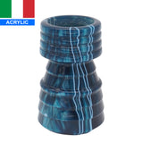 Ocean Waves Handcrafted Shaving Brush Handle (fits 24mm, 26mm knots) | Handcrafted Brush Handle | AP Shave Co.