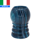 Ocean Waves Handcrafted Shaving Brush Handle (fits 24mm, 26mm knots) | Handcrafted Brush Handle | AP Shave Co.