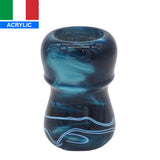 Ocean Waves Handcrafted Shaving Brush Handle (fits 24mm, 26mm knots) | Handcrafted Brush Handle | AP Shave Co.