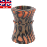 Orange Tigris Perla Handcrafted Shaving Brush Handle (fits 24mm, 26mm knots) | Handcrafted Brush Handle | AP Shave Co.