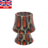 Orange Tigris Perla Handcrafted Shaving Brush Handle (fits 24mm, 26mm knots) | Handcrafted Brush Handle | AP Shave Co.