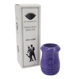 Purple Snakeskin Handcrafted Shaving Brush Handle (fits 24mm, 26mm knots) | Handcrafted Brush Handle | AP Shave Co.