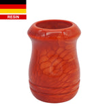 Red Snakeskin Handcrafted Shaving Brush Handle (fits 24mm, 26mm knots) | Handcrafted Brush Handle | AP Shave Co.