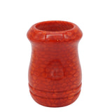 Red Snakeskin Handcrafted Shaving Brush Handle (fits 24mm, 26mm knots) | Handcrafted Brush Handle | AP Shave Co.
