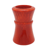 Red Snakeskin Handcrafted Shaving Brush Handle (fits 24mm, 26mm knots) | Handcrafted Brush Handle | AP Shave Co.