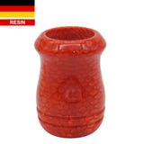 Red Snakeskin Handcrafted Shaving Brush Handle (fits 24mm, 26mm knots) | Handcrafted Brush Handle | AP Shave Co.