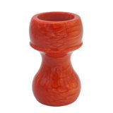 Red Snakeskin Handcrafted Shaving Brush Handle (fits 24mm, 26mm knots) | Handcrafted Brush Handle | AP Shave Co.
