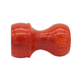 Red Snakeskin Handcrafted Shaving Brush Handle (fits 24mm, 26mm knots) | Handcrafted Brush Handle | AP Shave Co.