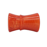 Red Snakeskin Handcrafted Shaving Brush Handle (fits 24mm, 26mm knots) | Handcrafted Brush Handle | AP Shave Co.