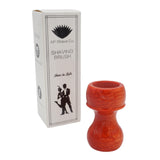 Red Snakeskin Handcrafted Shaving Brush Handle (fits 24mm, 26mm knots) | Handcrafted Brush Handle | AP Shave Co.