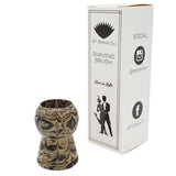 Sand Ebonite Handcrafted Shaving Brush Handle (fits 24mm, 26mm knots) | Handcrafted Brush Handle | AP Shave Co.