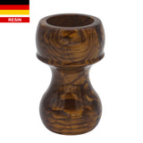 Burnt Gold Snakeskin Handcrafted Shaving Brush Handle (fits 24mm, 26mm knots) | Handcrafted Brush Handle | AP Shave Co.