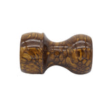 Burnt Gold Snakeskin Handcrafted Shaving Brush Handle (fits 24mm, 26mm knots) | Handcrafted Brush Handle | AP Shave Co.