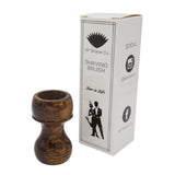 Burnt Gold Snakeskin Handcrafted Shaving Brush Handle (fits 24mm, 26mm knots) | Handcrafted Brush Handle | AP Shave Co.