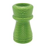 Green Snakeskin Handcrafted Shaving Brush Handle (fits 24mm, 26mm knots) | Handcrafted Brush Handle | AP Shave Co.