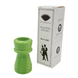 Green Snakeskin Handcrafted Shaving Brush Handle (fits 24mm, 26mm knots) | Handcrafted Brush Handle | AP Shave Co.