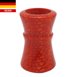 Red Snakeskin Handcrafted Shaving Brush Handle (fits 24mm, 26mm knots) | Handcrafted Brush Handle | AP Shave Co.