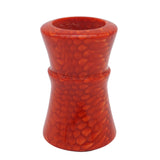 Red Snakeskin Handcrafted Shaving Brush Handle (fits 24mm, 26mm knots) | Handcrafted Brush Handle | AP Shave Co.