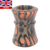 Orange Tigris Perla Handcrafted Shaving Brush Handle (fits 24mm, 26mm knots)