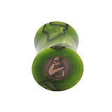 Toxic Green Handcrafted Shaving Brush Handle (fits 24mm, 26mm knots)