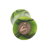 Toxic Green Handcrafted Shaving Brush Handle (fits 24mm, 26mm knots) | Handcrafted Brush Handle | AP Shave Co.