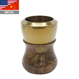 Tri-Bronze Handcrafted Shaving Brush Handle (fits 28mm, 30mm knots)