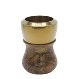 Tri-Bronze Handcrafted Shaving Brush Handle (fits 28mm, 30mm knots)