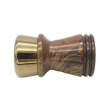 Tri-Bronze Handcrafted Shaving Brush Handle (fits 26mm, 28mm knots) | Handcrafted Brush Handle | AP Shave Co.