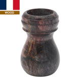 Karelian Birch Stabilized Wood Handcrafted Shaving Brush Handle (fits 24mm, 26mm knots)