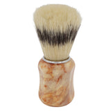 24mm Semogue Striped Boar Premium x AP Shave Co. Crushed Mud Resin Handle #173, Manufactured by Shavemac