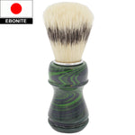 24mm Semogue Striped Boar Premium x AP Shave Co. Joker Ebonite Handcrafted Handle