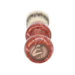 24mm Semogue Striped Boar Premium x AP Shave Co. Strawberry Cream Handcrafted Handle