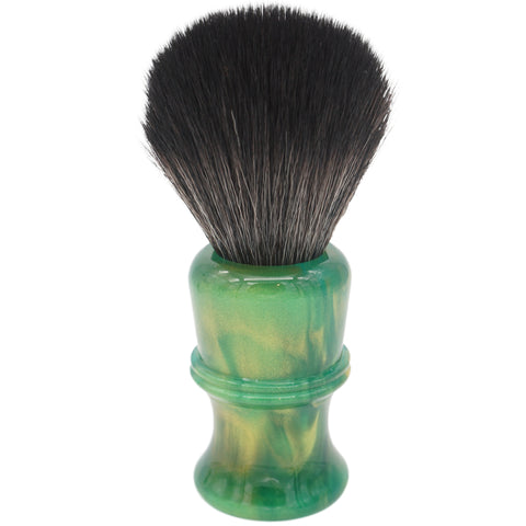 AP Shave Co. 24mm G5B Synthetic Shaving Brush - Golden Emerald Green