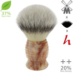 25mm Mühle STF XLarge Dense++ 37% Plant Fiber x AP Shave Co. Crushed Mud Resin Handle #84, Manufactured by Shavemac