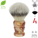 25mm Mühle STF XLarge Dense++ 37% Plant Fiber x AP Shave Co. Crushed Mud Resin Handle #86, Manufactured by Shavemac