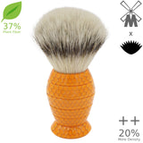 25mm Mühle STF XLarge Dense++ 37% Plant Fiber x AP Shave Co. "Honey Hive" Butterscotch Handle