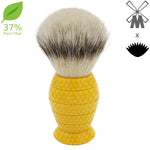 25mm Mühle STF XLarge 37% Plant Fiber x AP Shave Co. "Honey Hive" Yellow Handle