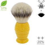 25mm Mühle STF XLarge Dense++ 37% Plant Fiber x AP Shave Co. "Honey Hive" Yellow Handle