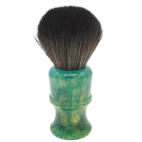 AP Shave Co. 26mm G5B Synthetic Shaving Brush - Golden Emerald Green