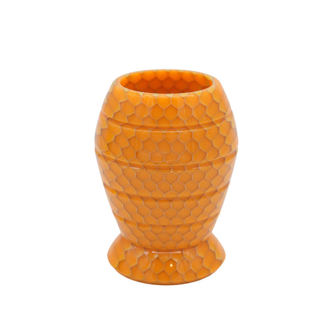 "Honey Hive" Shaving Brush Handle - Butterscotch (fits 24mm, 25mm, 26mm knots)