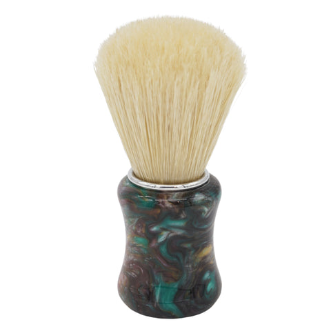 24mm Semogue SOC Boar Premium, Selected x AP Shave Co. Dark Abalone Resin Handle #386, Manufactured by Shavemac