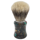 24mm Semogue Mistura Badger/Boar x AP Shave Co. Dark Abalone Resin Handle #386, Manufactured by Shavemac