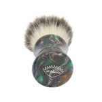 25mm Mühle STF XLarge x AP Shave Co. Dark Abalone Resin Handle #386, Manufactured by Shavemac