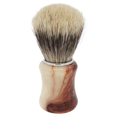 24mm Semogue Mistura Badger/Boar x AP Shave Co. Crushed Mud Resin Handle #386, Manufactured by Shavemac