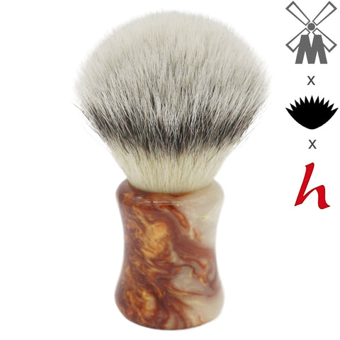 25mm Mühle STF XLarge x AP Shave Co. Crushed Mud Resin Handle #386, Manufactured by Shavemac (Wholesale)