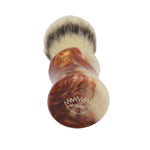 24mm Semogue Striped Boar Premium x AP Shave Co. Crushed Mud Resin Handle #386, Manufactured by Shavemac