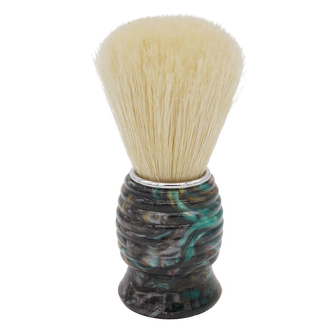 24mm Semogue SOC Boar Premium, Selected x AP Shave Co. Dark Abalone Resin Handle #84, Manufactured by Shavemac