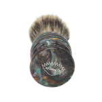 24mm Semogue Mistura Badger/Boar x AP Shave Co. Dark Abalone Resin Handle #84, Manufactured by Shavemac