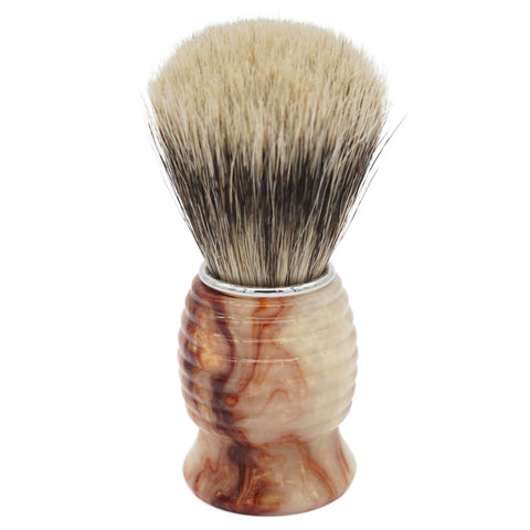 24mm Semogue Mistura Badger/Boar x AP Shave Co. Crushed Mud Resin Handle #84, Manufactured by Shavemac
